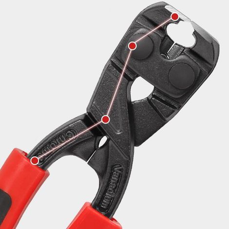 Pince coupante de 20 cm à poignée rouge et noire, casse-noix à bec plat, outils de réparation de pneus, outils de réparation de chaussures, arrache-clous pour le travail du bois