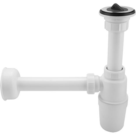 Siphon en plastique durable et antirouille avec crépine d'évier qui élimine la contamination (1/5)
