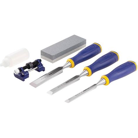 Irwin Marples 10507931 MS500 Bevel Edge Chisels & Sharpening Set