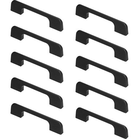 Lot de 10 poignées de tiroir robustes, modernes, simples et uniques, avec vis pour portes de placard et fenêtres. (1/5)