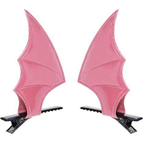 Lot de 4 barrettes à cheveux à ailes de chauve-souris gothiques en forme d’oreille de diable, épingles capillaires effrayantes de cosplay Halloween pour femmes adultes, accessoires de déguisement, acc (1/5)