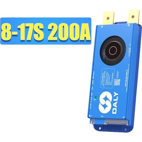 Système de gestion de batterie, équilibrage actif, courant de charge de 100A, 8-17S 200A BMS CAN (1/2)