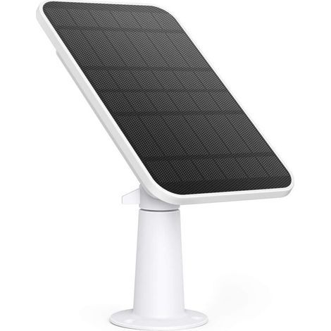 Ineasicer certifié Panneau solaire, Compatible avec la caméra eufyCam, Charge continue, Panneau solaire de 2,6 W, Résistance aux intempéries IP65 (1/4)