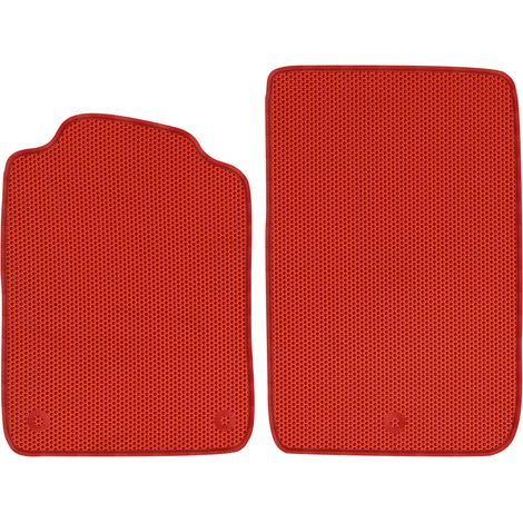 Tapis de sol spécifiques pour Chevrolet Corvette C6 (2003-2013) - EVA ROUGE NIVELEUX (1/5)
