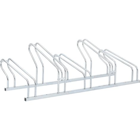 Bicycle Stand for 5 Bikes Floor Freestanding Galvanised Steel vidaXL