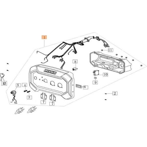 ORIGINAL OM-BEDIENFELD EMAK L66152189