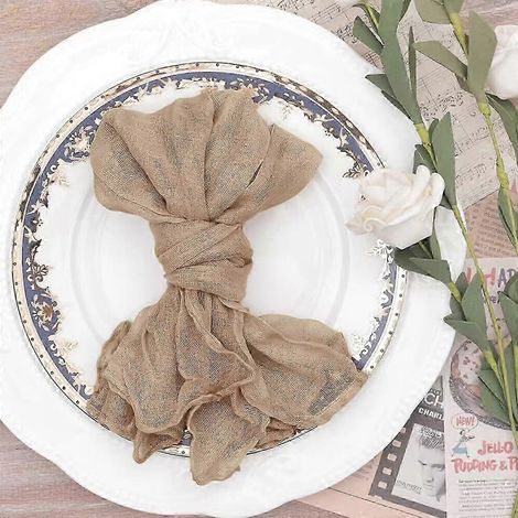 Serviettes en tissu pour la cuisine, napperon gris (1/5)