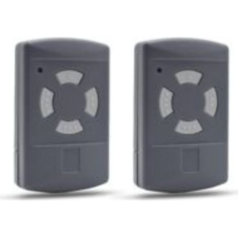 Télécommande Compatible pour Porte de Garage HORMANN 40,685MHz HSE2 HSM4 HSM2 HSE4 HS2 HS4 Bouton Gris (Lot de 2)