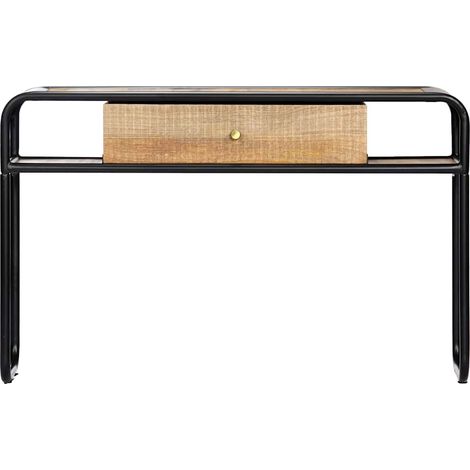 Maison Exclusive - Tavolo Consolle 118x30x75 cm in Legno Massello di Mango (1/5)