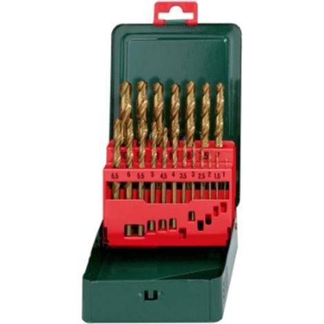 Juego de brocas Metabo HSS-TIN SP 19 piezas