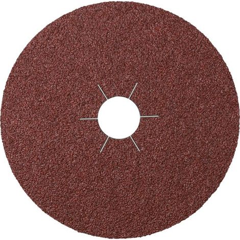 25 disques abrasifs en fibres, diamètre 180 mm, grain 24, corindon, pour meulage bois/métal, alésage 22 mm (1/4)
