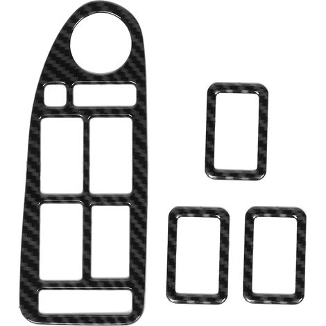 Sticker Décoratif - Finition Bouton Levier Fenêtre - Compatible BMW Série 5 E39 (1996-2003) - 4 Pièces (1/5)