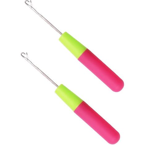 2 Pcs Latch Aiguilles Crochet, Aiguille Crochet, Outils De Tissage, Loquet Crochet Aiguille, Pour Diy, Artisanat, Tressage (1/5)