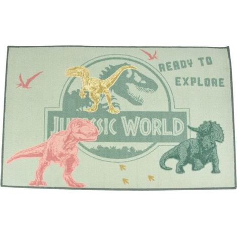 Tappeto Fun House Jurassic World dinosauro 120x80 cm (1/4)