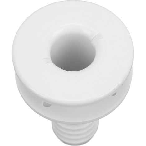 Raccords en plastique blanc de 1-1/8 pouce pour passage de cabine, adaptés aux systèmes de tuyauterie à bord des navires. (1/5)