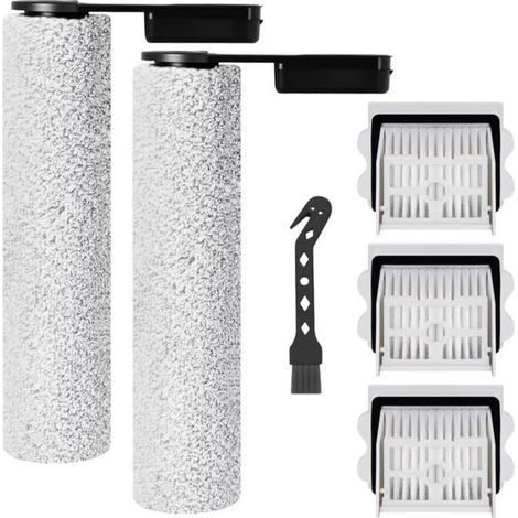 Rullo di ricambio e filtro HEPA per aspirapolvere Roborock Flexi Lite, 2 rulli di spazzola, 3 filtri HEPA, 1 spazzola di pulizia (1/4)