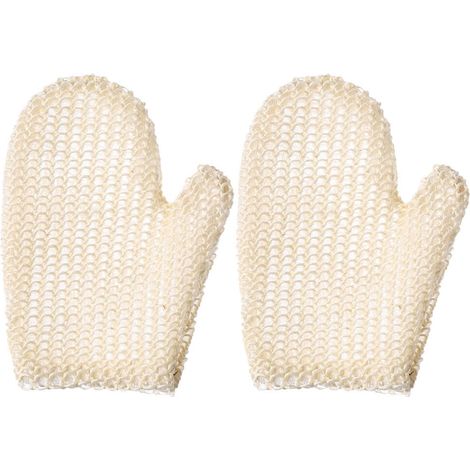 Lot de 2 gants exfoliants en nid d'abeille pour le corps et la douche (1/5)