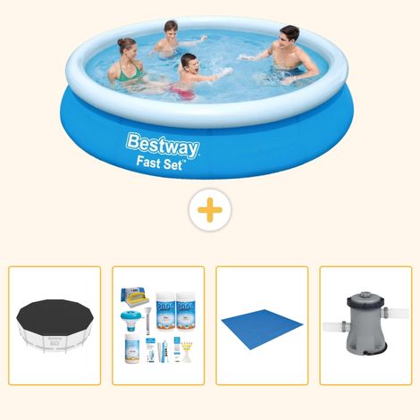 Bestway Bestway Fast Set Ronde - 366x76 cm - 5-pièces S77 (1/5)