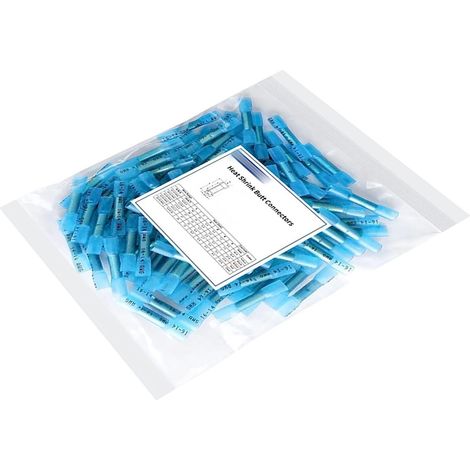Lot de 100 cosses thermorétractables multicolores isolées pour fil électrique Durabilité Connexion industrielle (1/5)