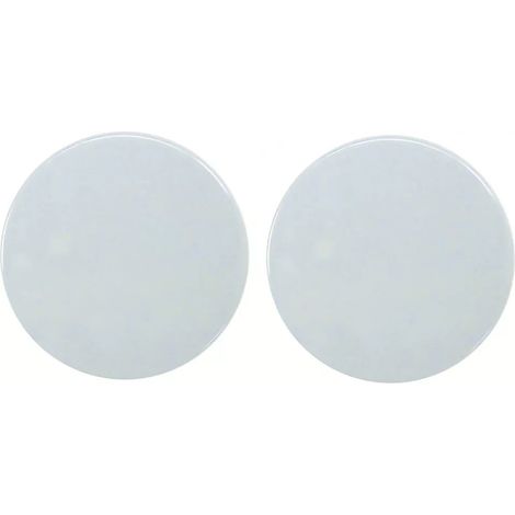 Jeu de rosaces R92/S80 (ø 52 mm - épaisseur 9 mm) - NORMBAU - NY.S 80 BDC - bec de cane - Blanc 19