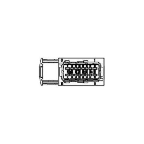 Amp 185760-6 Connecteur Automobile 16 pos. HYBRID RCPT HSG – Rouge/Grau