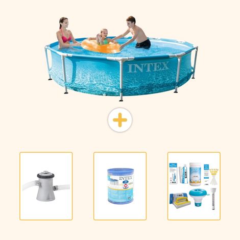 Intex Piscine Tubulaire Ronde - 305x76 cm - 4-pièces S22444 (1/5)