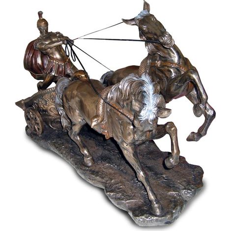 Signes Grimalt Figura Figuras  Carro Romano Clasicas Dorado 27x60x41cm 50077