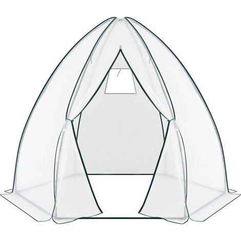Serre à structure conique, serre tipi, serre de jardin (1/5)