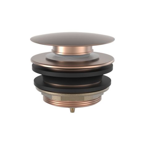 Bonde de vidage clic-clac pour baignoire 70 mm Or Rose Mat 24K - TRES 13474010OPM