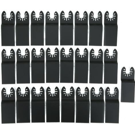 Set mit 25 Mehrzweck-Sägeblättern, 34 mm gerade Sägeblätter aus hochkohlenstoffhaltigem Stahl (1/5)