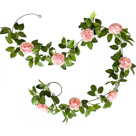 Guirlande florale artificielle, rose, 1 pièce.-Online Store (1/3)