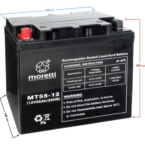 Batterie Moretti UPS MT55-12 (1/3)