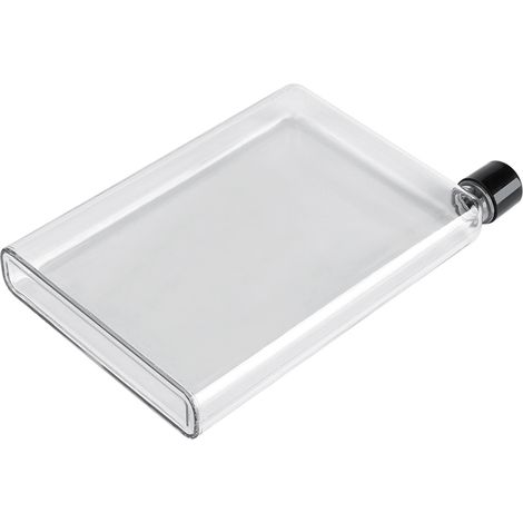 Bouteilles d'eau plates et fines de 750 ml, étanches, en plastique transparent, portables et incolores. (1/5)