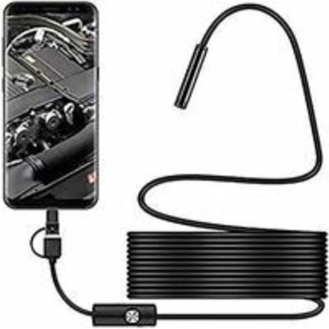 USB-Schlangeninspektionskamera, 2,0 MP IP67 wasserdichtes USB-C-Endoskop, Typ-C-Kamera mit 6 einstellbaren LED-Leuchten für Android und PC (1/5)