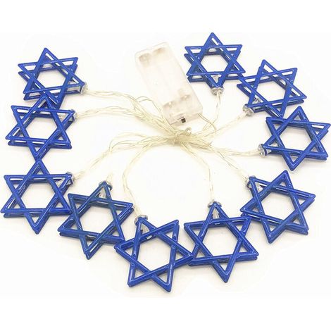 LED String Lights Candlemas Decoration Colorful Lights Battery Operated Models, Star Design, (3m) (1/5)