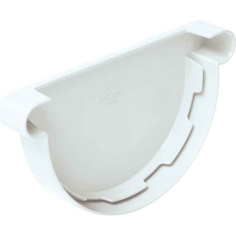 Tapa Canalón Blanco Redondo PVC Canalón JIMTEN  Medidas  Accesorios Fontanería: 25mm