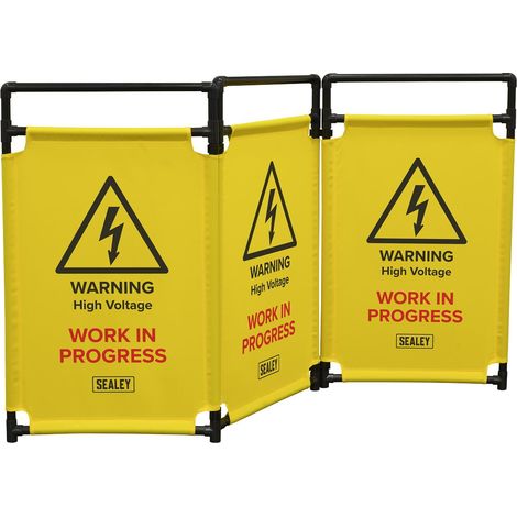 Sealey EV20 Folding Safety Barrier for Hybrid/Electric Vehicles