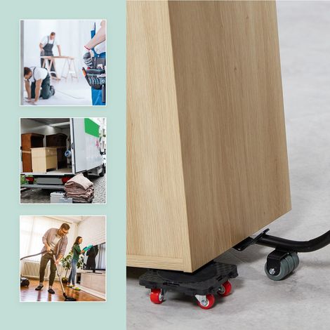 Set di sollevamento e spostamento mobili con rulli a 360