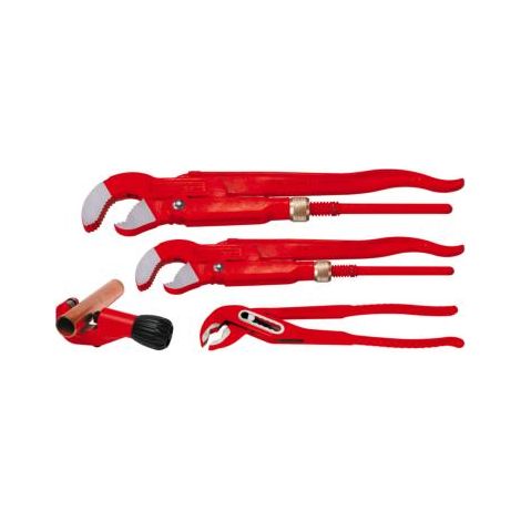 Ensemble 2 clés serre tube, 1 pince multiprises SP, 1 coupe tube TC35 (1/3)