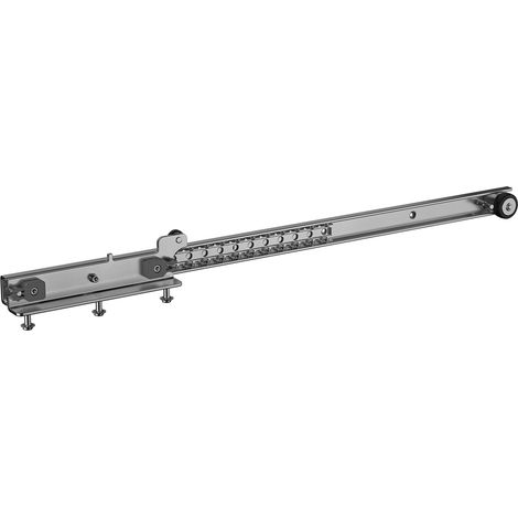Omge Schiebebeschlag Surf 4300 - Auszug für Arbeitsplatten 848mm - Tischplattenschiebebeschlag, TK 60kg für Plattenbreite 1500mm, Stahl verzinkt (1/5)