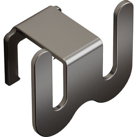 Porte-chaussons de salle de bain gris, 4,58,67,6 cm, 1 pièce, étagère de salle de bain murale sans perçage. (1/5)