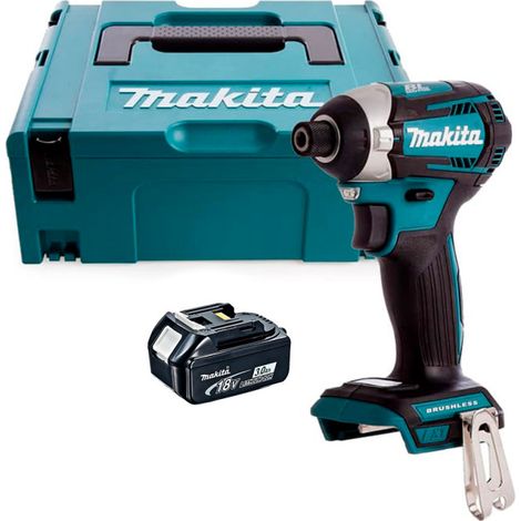 Makita – Visseuse à chocs 18V – Moteur Brushless 175Nm – Technologie XPT pour protection – 1 batterie 3.0Ah incluse – Coffret Makpac - BL1830B