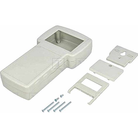 Boîtier RS PRO avec fenêtre d'affichage en ABS Gris, dim. ext. 210 x 110 x 41mm, IP54 ( Prix pour 1 )