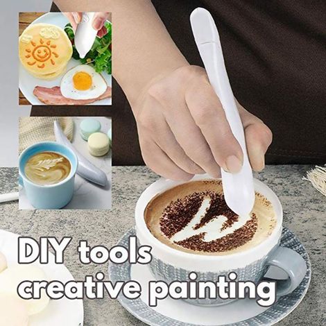 Penna elettrica per tagliare il caffè, strumento decorativo per pasticceria, creazioni fai da te. (1/5)