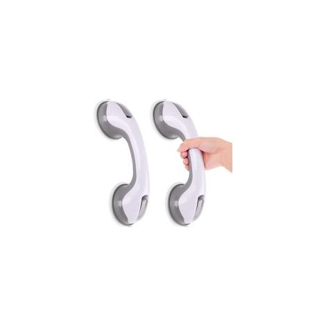 Poignée de baignoire antidérapante 2 PCS – Ventouse sans perçage – Prise ergonomique pour enfants et personnes âgées – Installation facile (1/5)