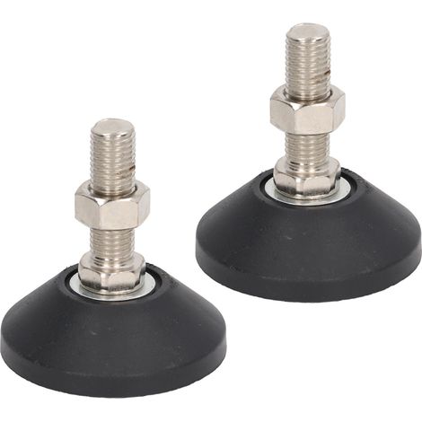 2 Pieds de Nivellement Filetés 150kg, Supports à Vis Antidérapants et Anti-Rayures Réglables en Hauteur pour Meubles (1/5)