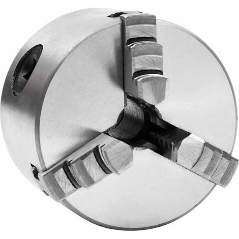 vidaXL Mandrino per Tornio a 3 Griffe Autocentrante 80 mm in