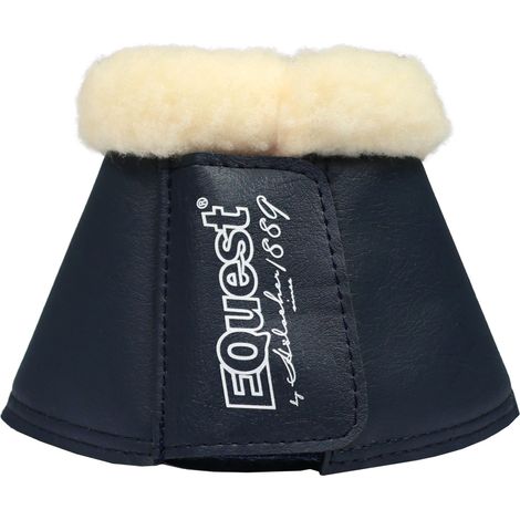 EQuest Hufglocke Soft für Pferde, 2er Set - Navy/Natur, L (1/2)