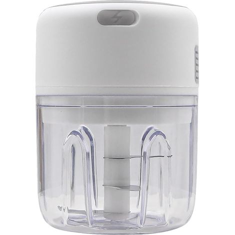Hachoir électrique 250 ml Mini hachoir à viande portable sans fil avec chargement USB pour légumes, noix, fruits, viande, etc (1/5)