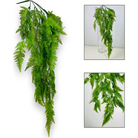 Ghirlanda di foglie di felce, felce sospesa 80 cm, verde (1/5)